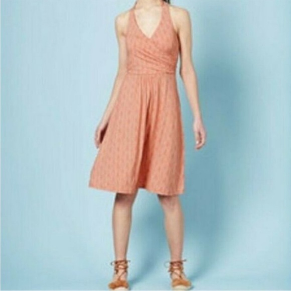 Boden Dresses & Skirts - Boden St. Lucia Halter Dress Coral & White size 4, like new!